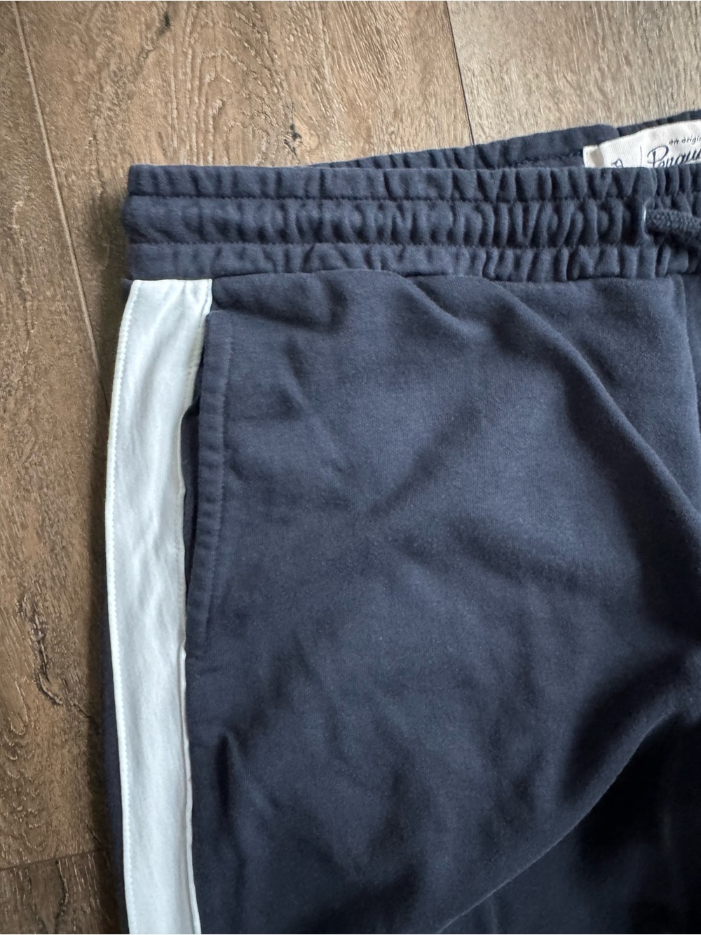 Original Penguin Black Joggers with White Side Panels Men’s Size Large - Picture 4 of 10